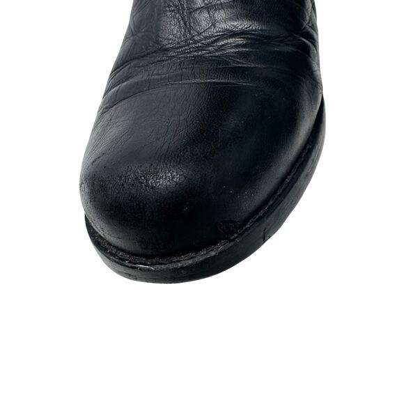 Stuart Weitzman 5050 Over the Knee Black Leather Stretch Boots Size 7 - Picture 4 of 10